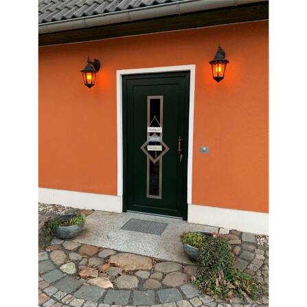 Metzler Türklingel Edelstahl LED-Klingeltaster Lasergravur | Heidi