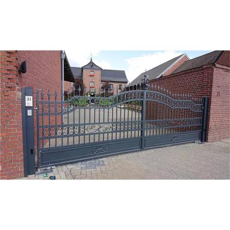 Metzler Funkklingel Zweifamilienhaus | personalisiert mit Gravur | Edelstahl gebürstet | Alan M2