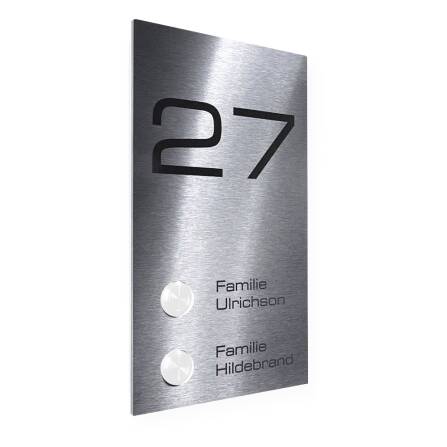 Ersatz Abdeckplatte "2Caesar4" Edelstahl