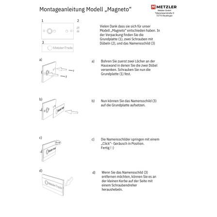 Ersatz-Namensschild - Magneto - aus Edelstahl