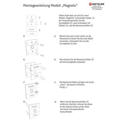 Metzler Türklingel Anthrazit austauschbare Namensschilder Gravur | Magneto