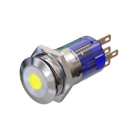 Metzler - Drucktaster 16mm - LED Punktbeleuchtung Gelb -...