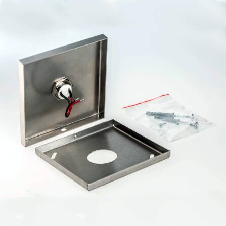 Metzler Türklingel Aufputz Edelstahl Gravur + LED-Taster | Vera