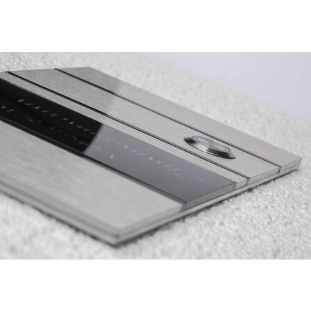 Metzler Design Türklingel Edelstahl Acrylglas Gravur | Ava Slim