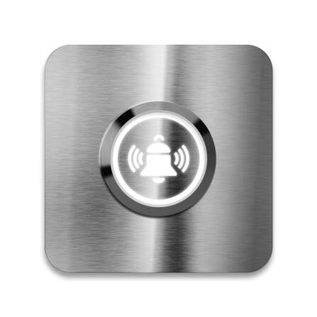 Metzler quadratische Türklingel Edelstahl...