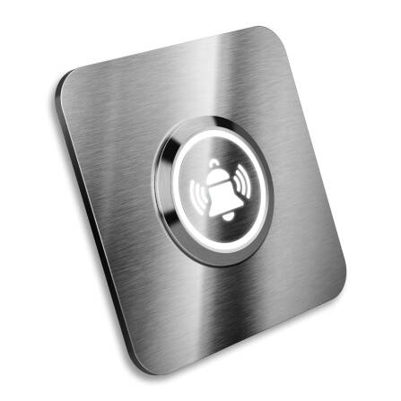 Metzler quadratische Türklingel Edelstahl...