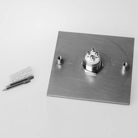 Metzler Türklingel Edelstahl beleuchtetes Klingelsymbol | Tenika