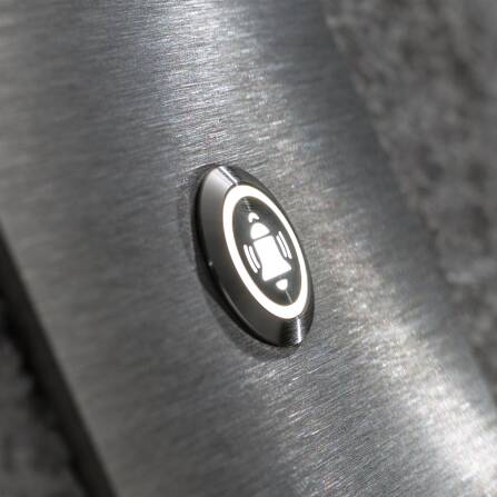 Metzler Türklingel Edelstahl beleuchtetes Klingelsymbol | Tenika