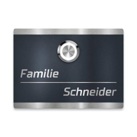 Metzler Türklingel Edelstahl Anthrazit Klingeltaster...