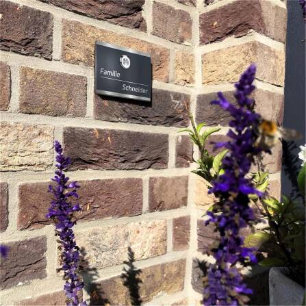 Metzler Türklingel Edelstahl Anthrazit Klingeltaster LED optional | Heidi