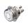 Metzler - Drucktaster 19mm - LED Symbol Glocke Weiß - IP67 IK10 - Edelstahl - Flach - Schraubkontakte