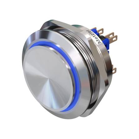 Metzler - Drucktaster 40mm - LED Ringbeleuchtung Blau -...
