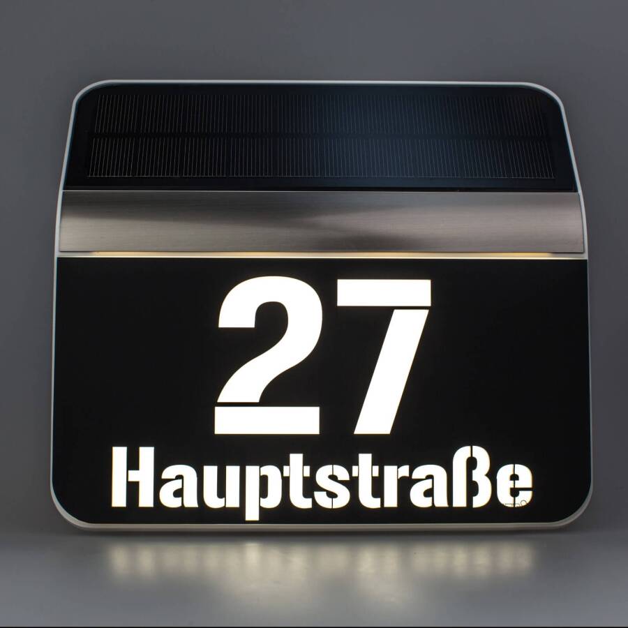 Hausnummer Steinel mit LED-Beleuchtung